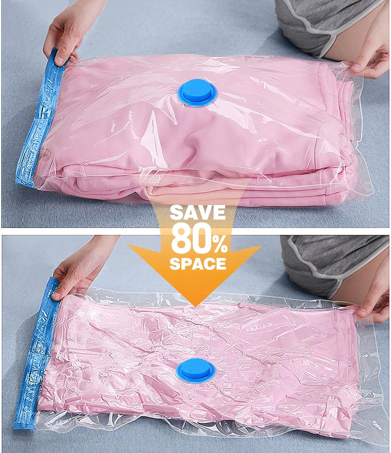 10 Pack Travel Vacuum Storage Bags with Electric Pump, Vacuum Seal Bags for Clothing, Vacuum Sealer Bags for Luggage, Travel Essentials