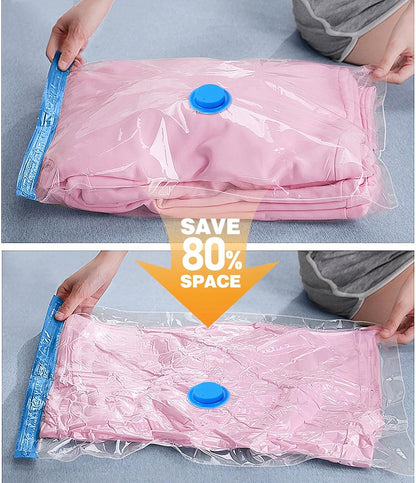 10 Pack Travel Vacuum Storage Bags with Electric Pump, Vacuum Seal Bags for Clothing, Vacuum Sealer Bags for Luggage, Travel Essentials