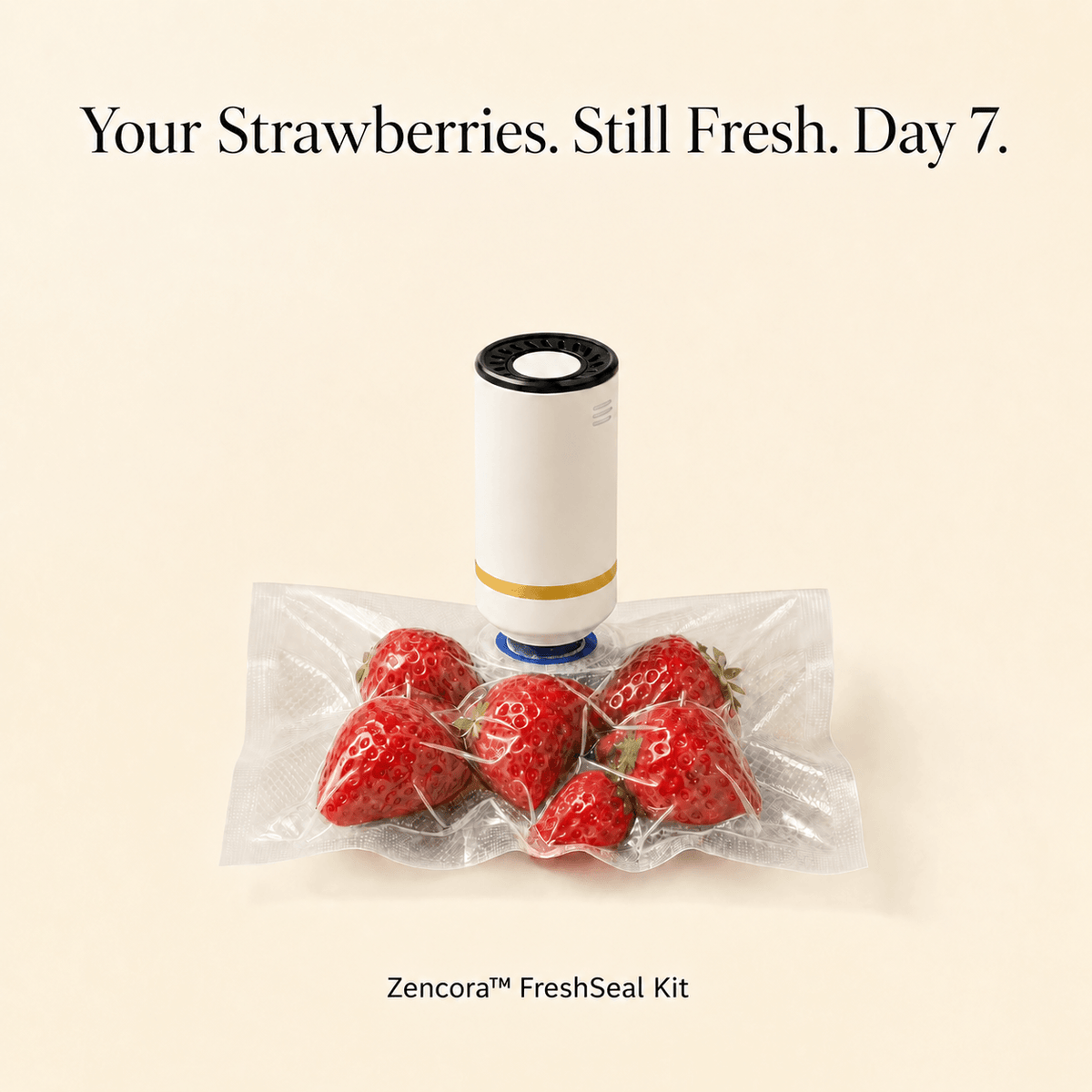Zencora FreshSeal reusable vacuum food storage bags