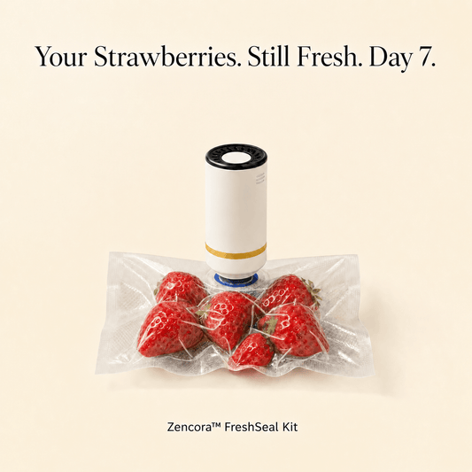 Zencora FreshSeal reusable vacuum food storage bags