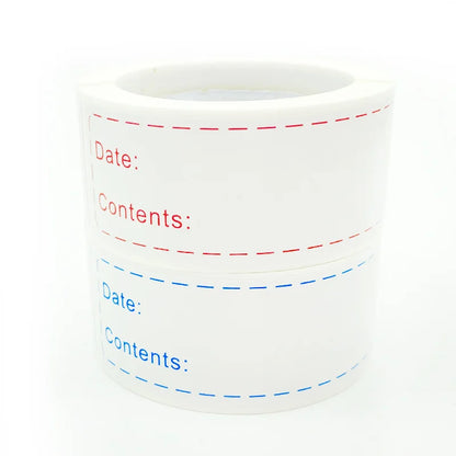 Custom Printed Date Label Refrigerator Freezer Food Container Label Adhesive Kitchen Storage Removable Writable Sticker Label